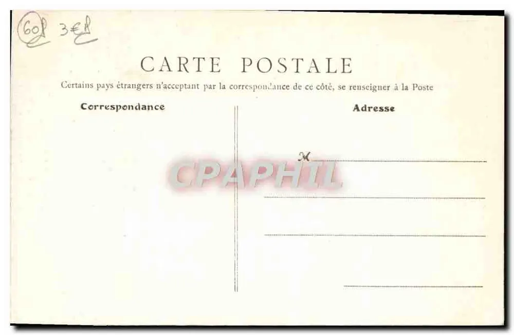 Senlis (Oise) — Interior do Velho Castelo — B. F., Paris, n°101 - Verso