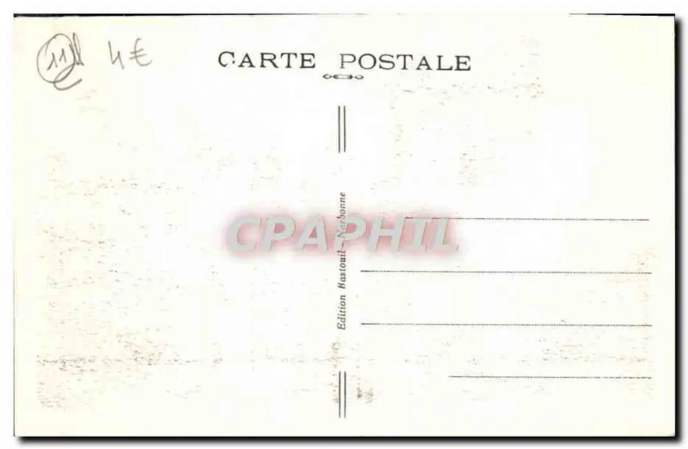 NARBONNE — Garten des Museums und Kathedrale Saint-Just — Edition HASTONIL-NARBONNE, Nr. 21 - Rückseite