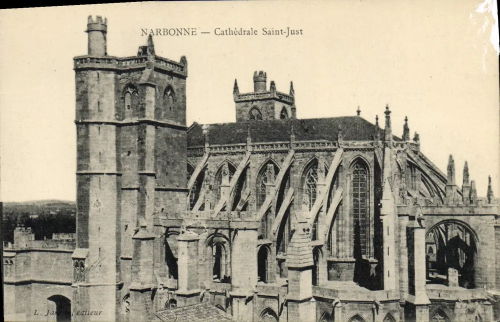 NARBONNE — Catedral de São Justo — L. Janot, editor - Frente
