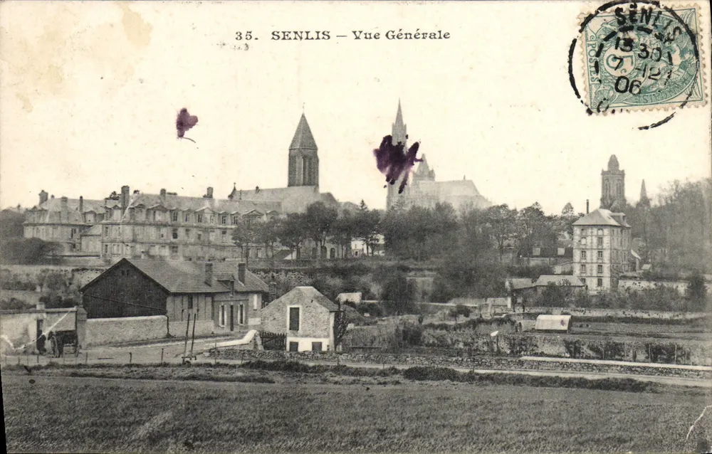 Senlis — Vue Générale — Éditeur imprimeur non visible, n° 35 - Frente