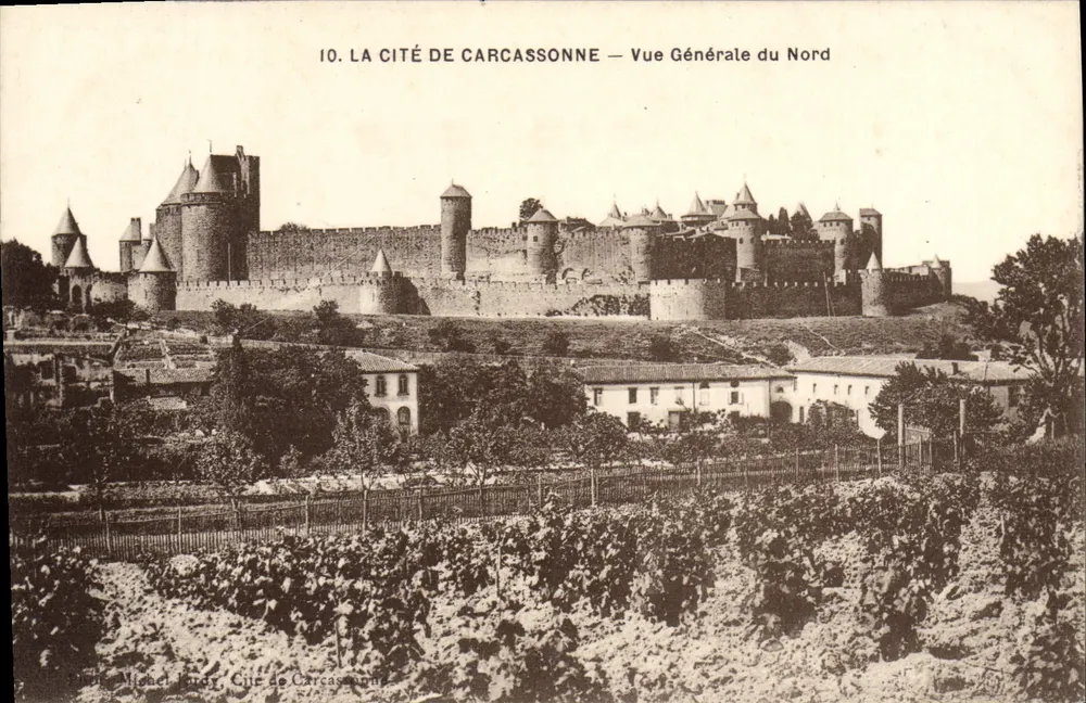 Carcassonne — Allgemeine Ansicht vom Norden — Michel Jordy - Vorderseite