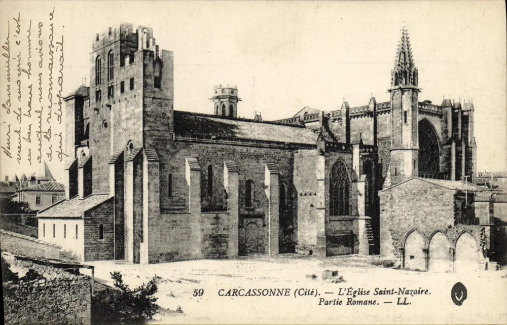 Carcassonne (Cité) — Kirche Saint-Nazaire. Römischer Teil — LL - Vorderseite