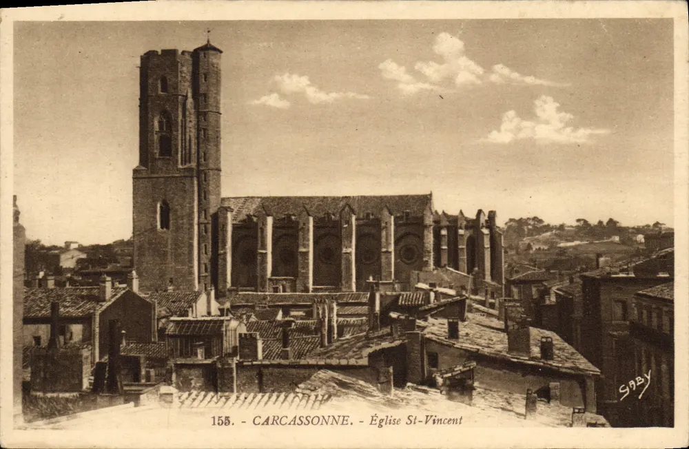 Carcassonne - Igreja de São Vicente — Gaby, n°155 - Frente