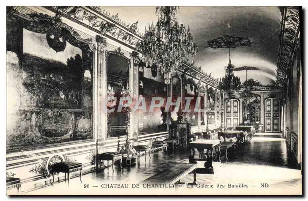 Schloss Chantilly — Galerie der Schlachten — Verlag R. Letellier, Paris - Vorderseite