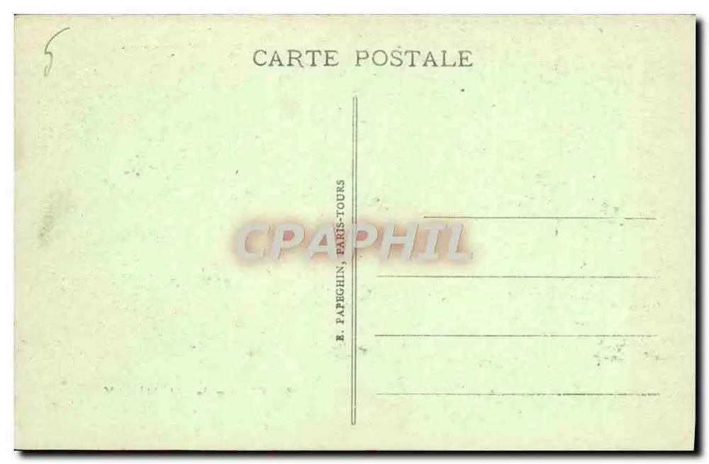 Château de Chantilly — Der Park (Die drei Alleen) — A.P. - Rückseite