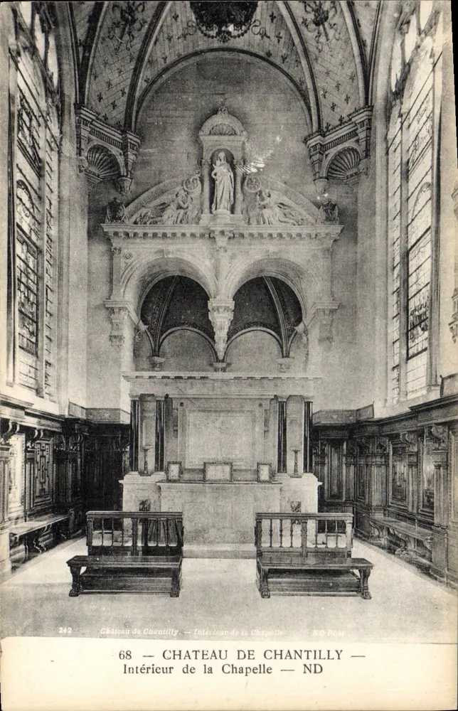 Castello di Chantilly — Interno della Cappella — R.D. Pissot - Recto