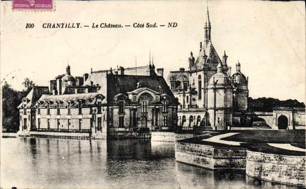 Chantilly — O Castelo — Lado Sul — ND - Frente