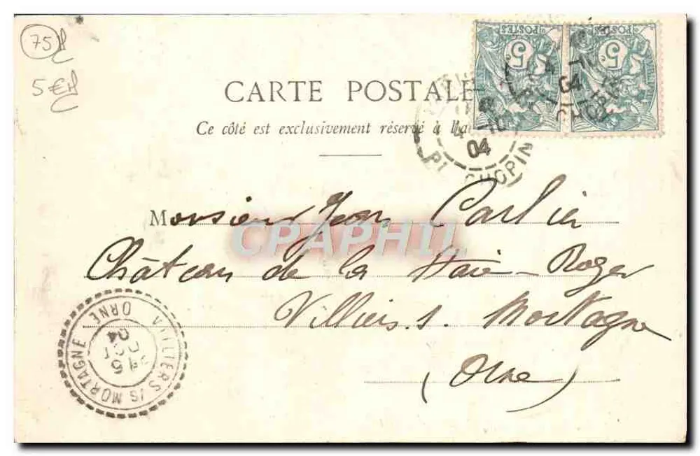 Paris — O Petit Palais — editor não identificado, número de série não visível - Verso