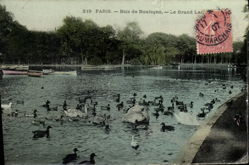 Paris — Bois de Boulogne — Der Große See — Verlag Le Gui, Nr. 219 - Vorderseite