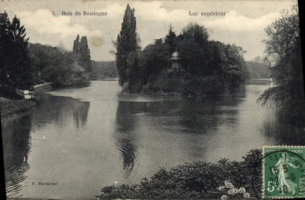 Bois de Boulogne — Oberer See — P. Marmuse - Vorderseite