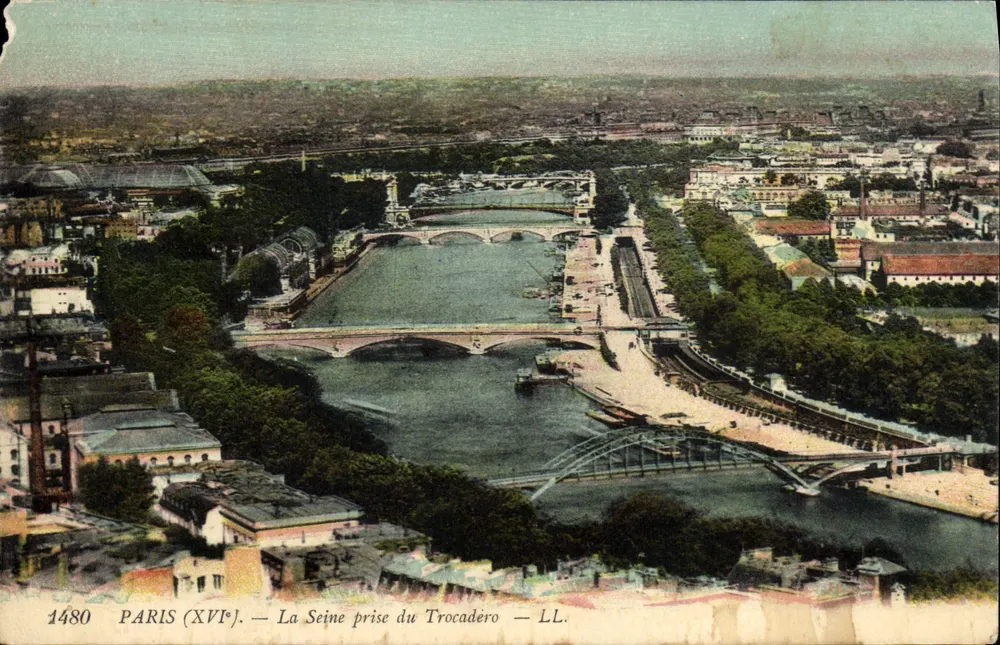 Paris (XVIe) — La Seine prise du Trocadéro — LL. — N° 1480 - Vorderseite