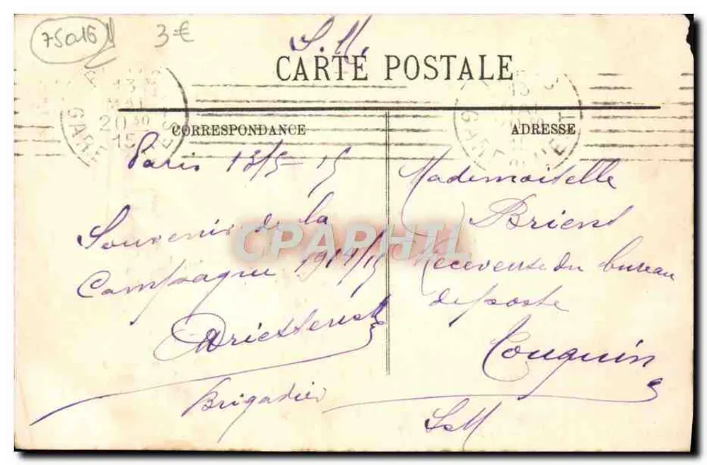 Paris (XVIe) — La Seine prise du Trocadéro — LL. — N° 1480 - Rückseite
