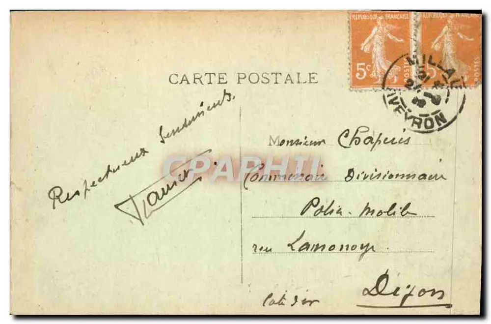 Aveyron. 1. MONTPELLIER-le-VIEUX — Ansicht des Cirque du Lac La Chapelle - Rückseite