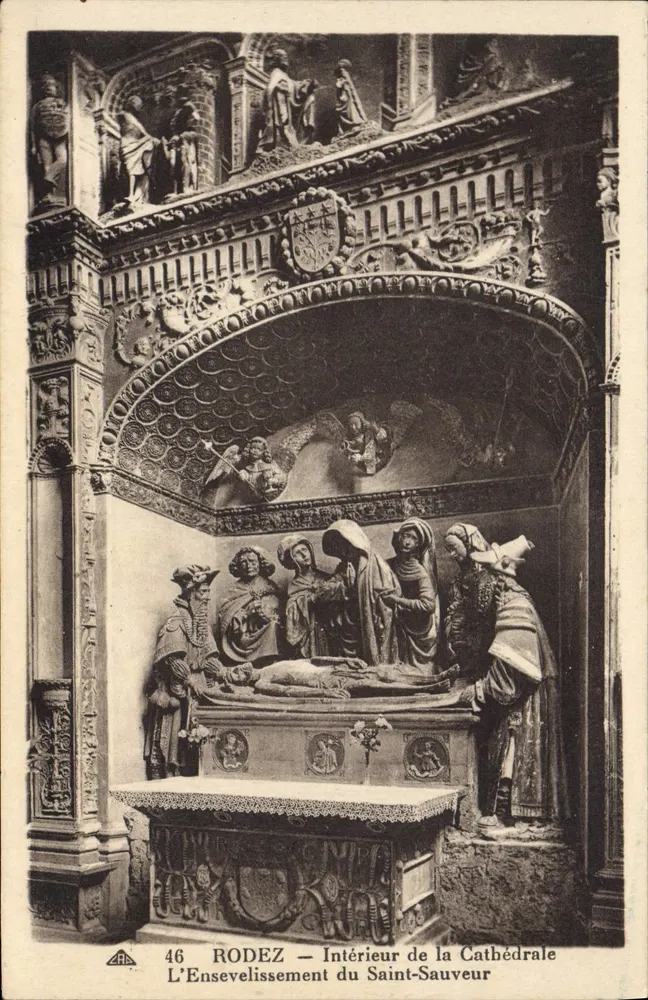 Rodez — Innenansicht der Kathedrale — Das Begräbnis des Heiligen Sauveur - Vorderseite