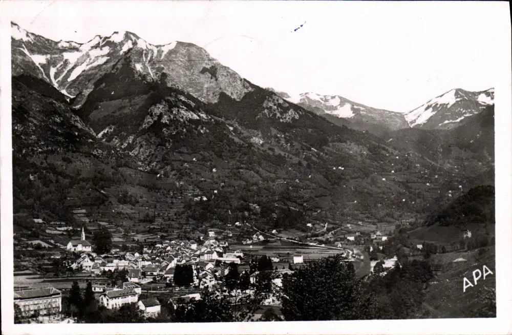 Aulus-les-Bains — Allgemeiner Blick und der Saleix-Pass — Sté des Cartes Postales APA — n°41 - Vorderseite