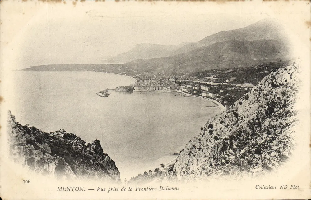 Menton — Ansicht von der italienischen Grenze — Collections ND Phot, n°706 - Vorderseite