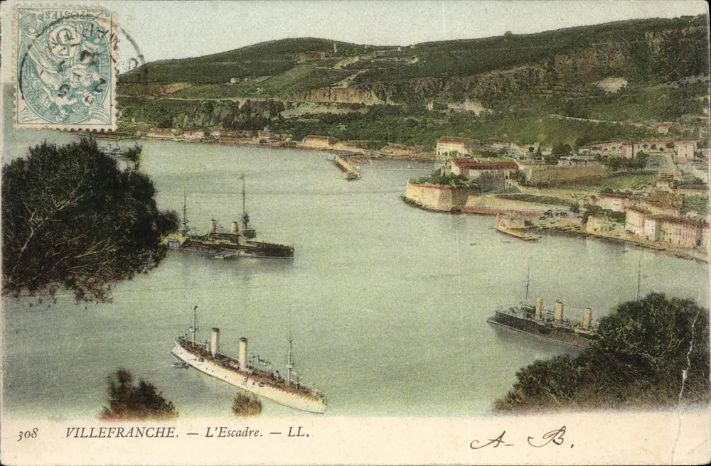 Villefranche — L'Escadre — LL. — A.-B. — n° 308 - Frente