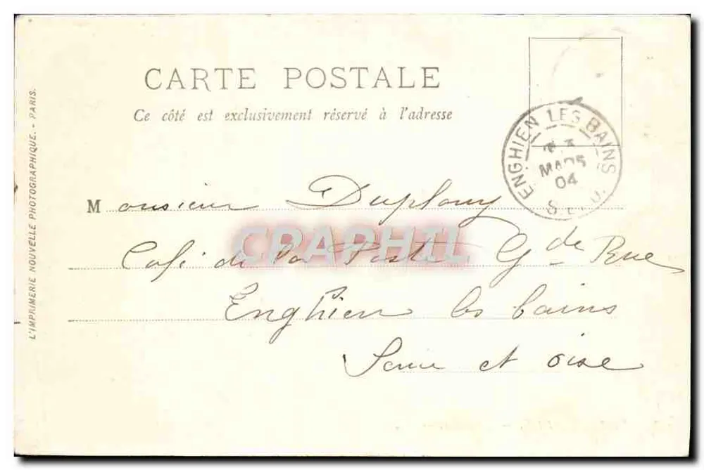 Villefranche — L'Escadre — LL. — A.-B. — n° 308 - Verso
