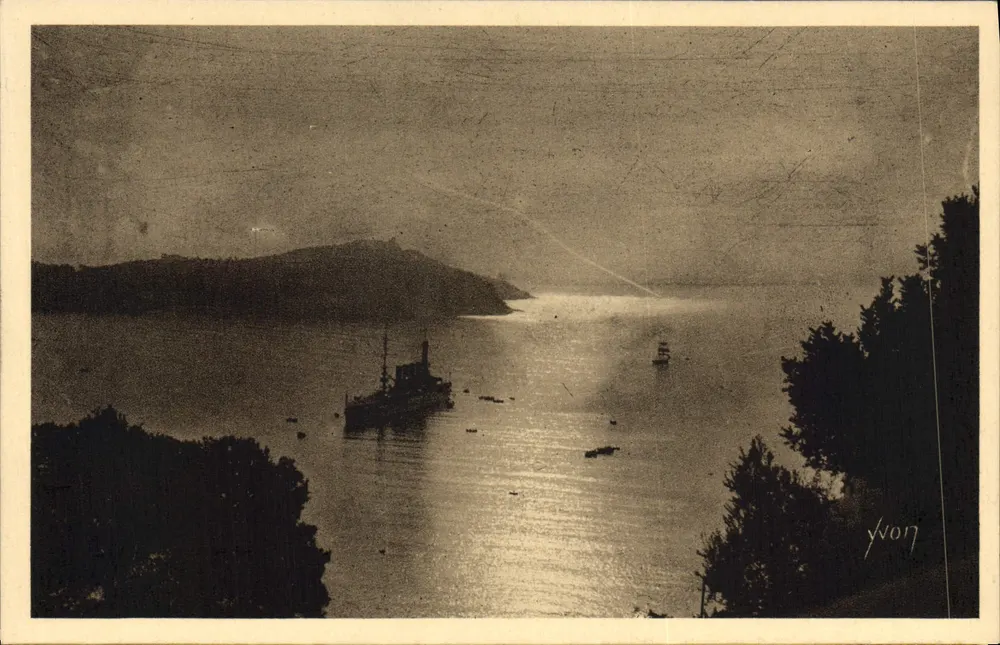 Sonnenuntergang über den Hafen — Villefranche (Alpes-Maritimes) — Éditions d'Art Yvon - Vorderseite
