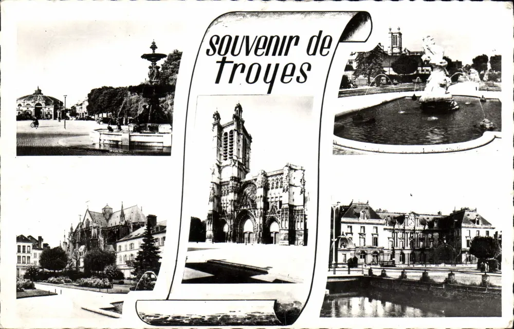 Troyes — Lembrete de Troyes — Edições 'La Cigogne' - Frente