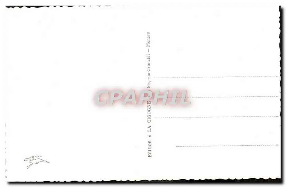 Saint-Jean-Cap-Ferrat — La Pointe de Saint-Hospice — Édition La Cigogne, Monaco - Verso