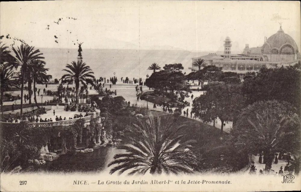 NICE — Grotte des Jardins Albert-Ier und die Jetée-Promenade — ND Phot. n°297 - Vorderseite