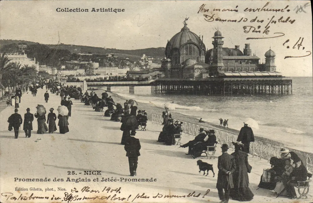 Nice - Promenade des Anglais und Jetée-Promenade — Gilettia-Ausgabe, Foto, Nice, Nr. 25 - Vorderseite