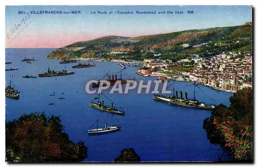 Villefranche-sur-Mer — Der Hafen und die Flotte — Verlag: Minier & Rostan, Nice - Vorderseite