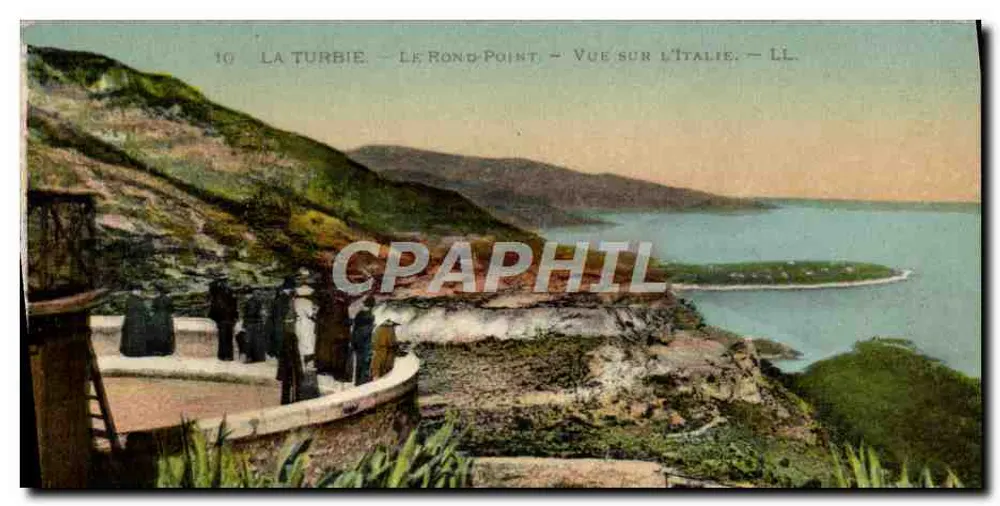 La Turbie - Der Rundpunkt - Blick auf Italien — LL - Vorderseite