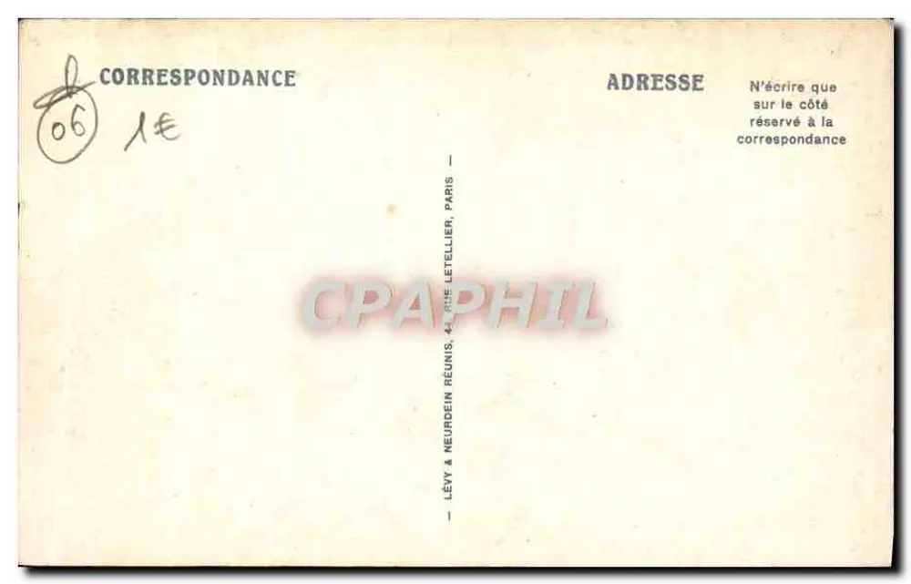 Kirche und die Kette der Alpen — Peiracava — Lévy & Neurdein Réunis, Paris - Rückseite