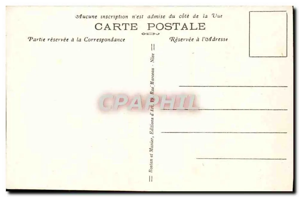 Beaulieu - Jardín florecido — La Costa Azul — Editor Munier, n° 138 - Reverso