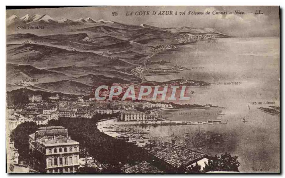 Die Côte d'Azur von Cannes bis Nice — LL. — Nr. 25 - Vorderseite