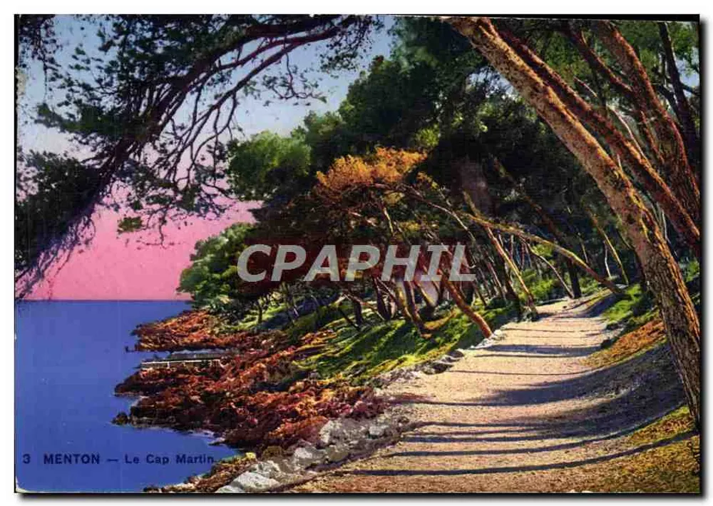 Menton — O Cabo Martin — Éditions d'Art Munier - Frente