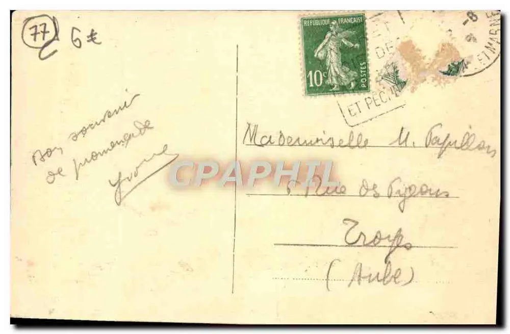 Moret - Maison Sauvé classée par les Beaux-Arts — Édition Sauvé, n°32 - Rückseite