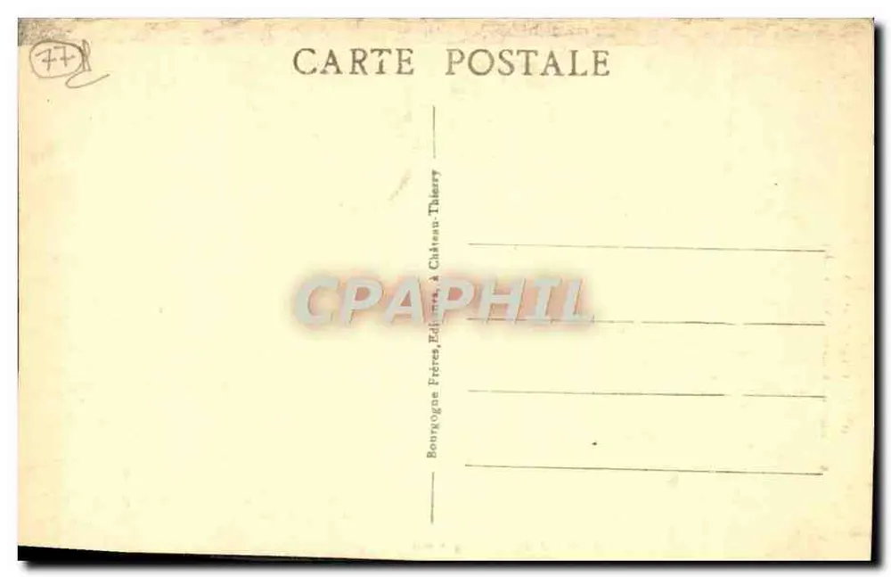 Provins (S. e M.) — Antigas fortificações (século XIII) — Bourgogne Frères, Thilerry - Verso