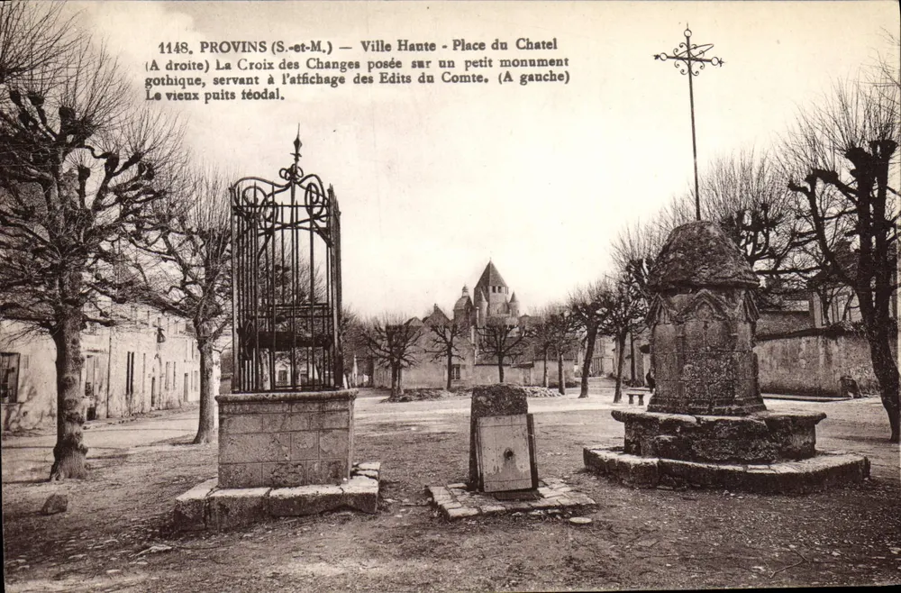Provins (S.-et-M.) — Cidade Alta - Praça do Castelo — E. Mignnon, Seine-et-Marne, n°1148 - Frente