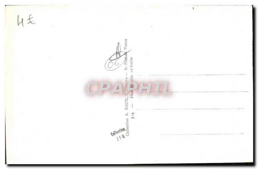 Saint-Paul (A.M.) — Visão geral — Coleção A. BAUX - Verso
