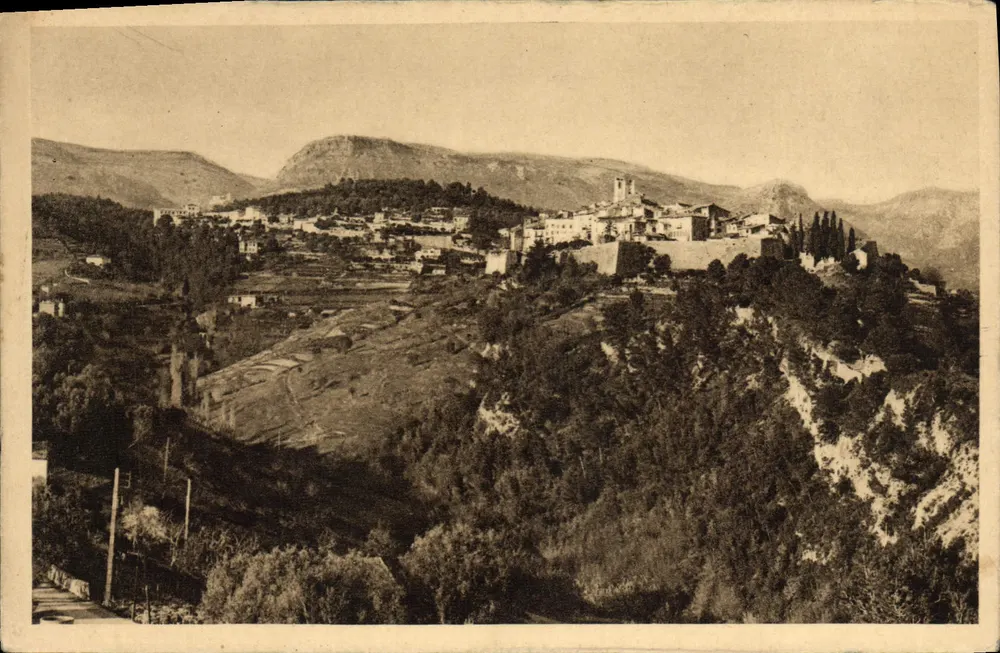 Saint-Paul (Alpes-Maritimes) — Allgemeiner Blick (aufgenommen von Piol Saint-Antonin) — Ausgabe A. Baux, Saint-Paul - Vorderseite