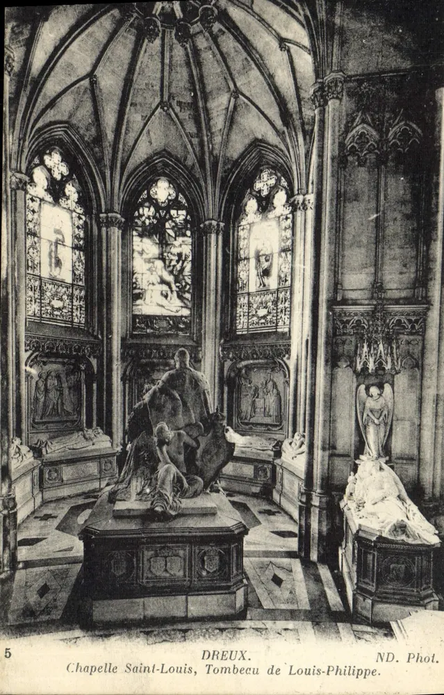 Kapelle Saint-Louis — Grabmal von Louis-Philippe — DREUX. ND. Phot. - Vorderseite