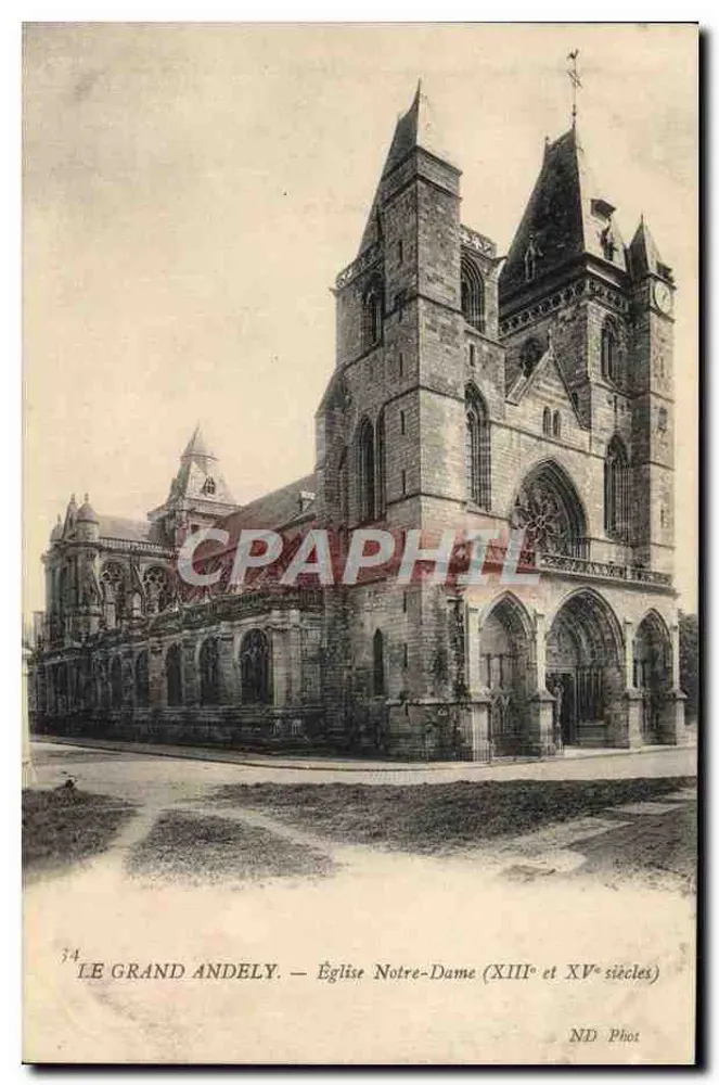Le Grand Andely — Kirche Notre-Dame (13. und 15. Jahrhundert) — ND Phot - Vorderseite