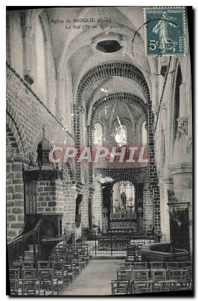 Igreja de Broglie (Haute-Saône) — A Nave (séculos XI e XIII) — editor não identificado - Frente