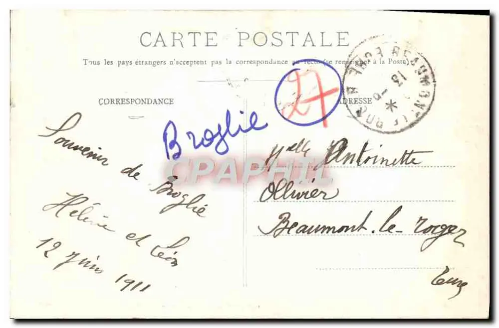 Igreja de Broglie (Haute-Saône) — A Nave (séculos XI e XIII) — editor não identificado - Verso