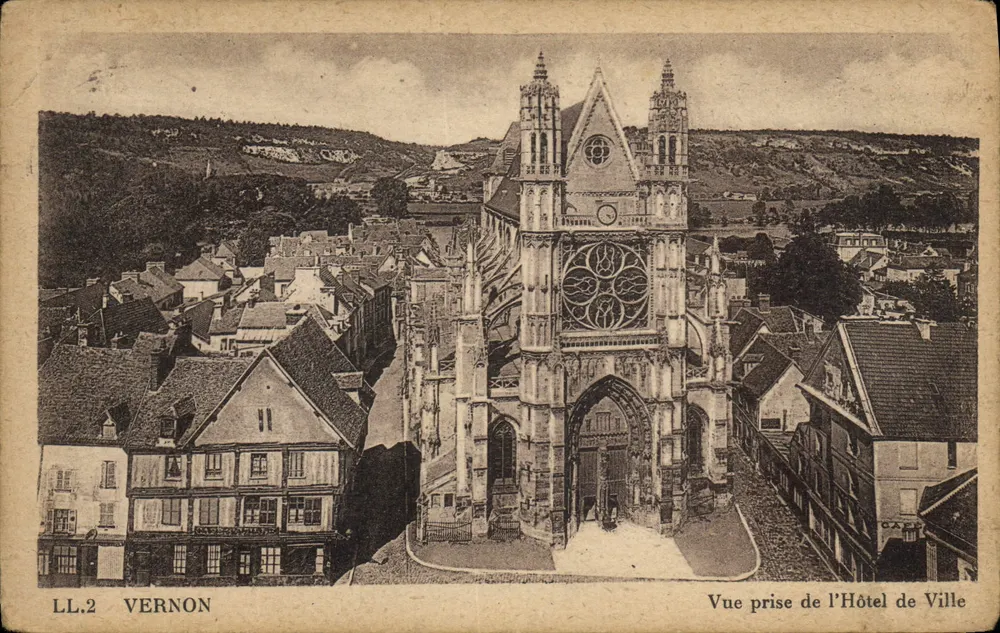 Vernon — Vue prise de l'Hôtel de Ville — LL.2 - Vorderseite