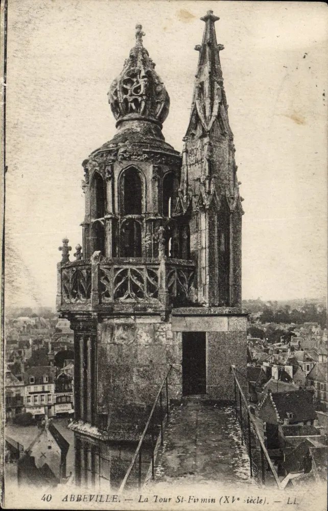 Abbeville — La Tour St-Firmin (15. Jahrhundert) — L.I. - Vorderseite
