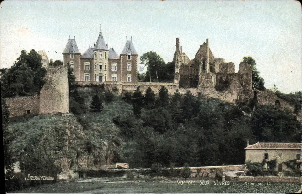 Schloss Bressuire — Ansicht der Deux-Sèvres — L.V.C. Photo, Serie DR-12 - Vorderseite