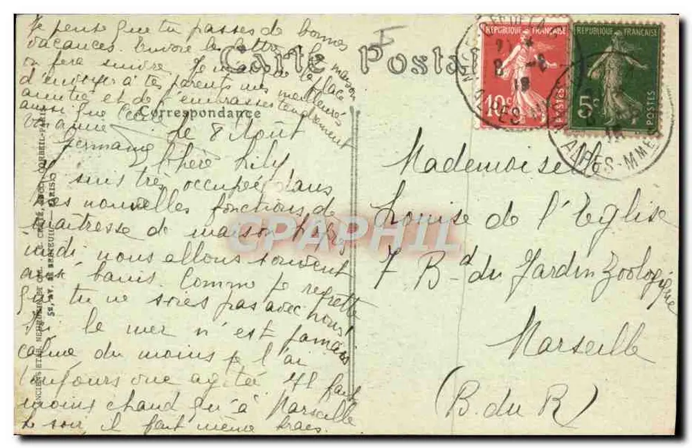Arredores de Nice — O Vale Escuro — JND Fot. n°728 - Verso