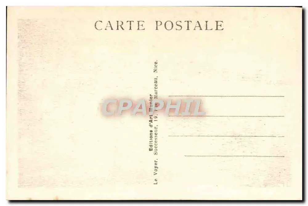 Cannes — Promenade de la Croisette und Mont Chevalier — Photo Munier, n°61 - Rückseite