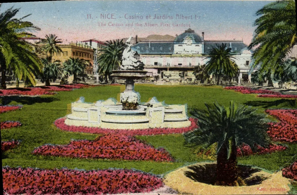 Nice - Casino e Jardins Albert Ier — Editor Kell-Gilletto, n°11 - Frente