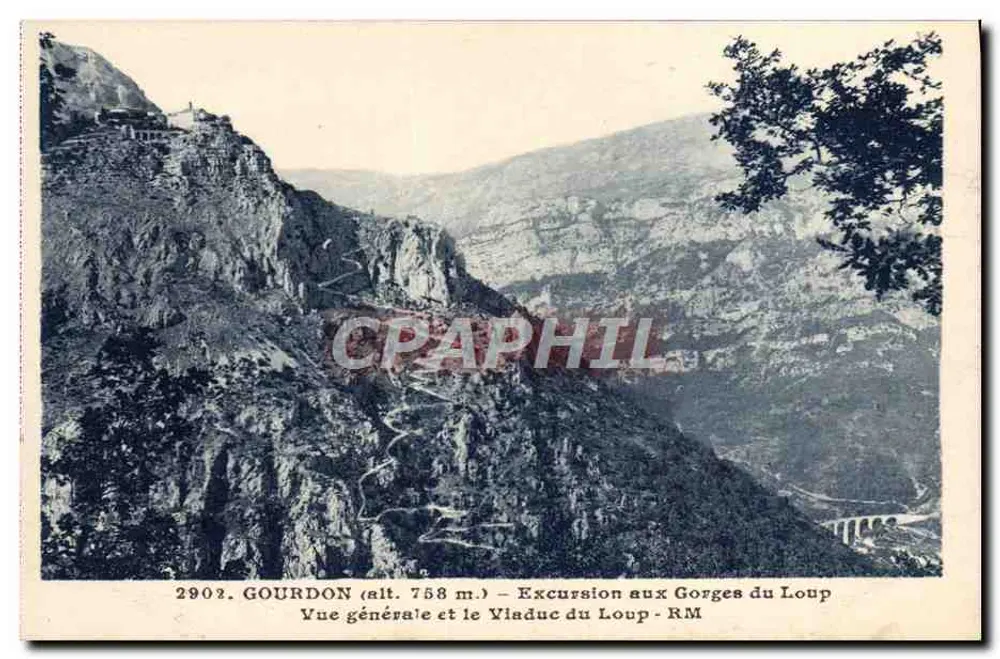 Gourdon (alt. 758 m) — Ausflug in die Gorges du Loup — RM - Vorderseite