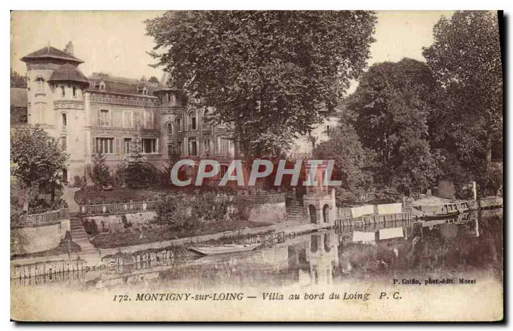 Montigny-sur-Loing — Villa am Ufer des Loing — P. Colina, phot.-édit. Moret - Vorderseite